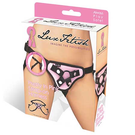 Lux Fetish Pretty in Pink Strap-On Harness-0