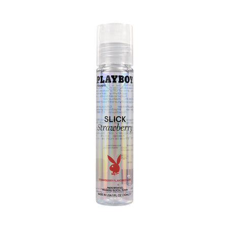 Playboy Slick Flavored Water-Based Lubricant Strawberry 1 oz.-0