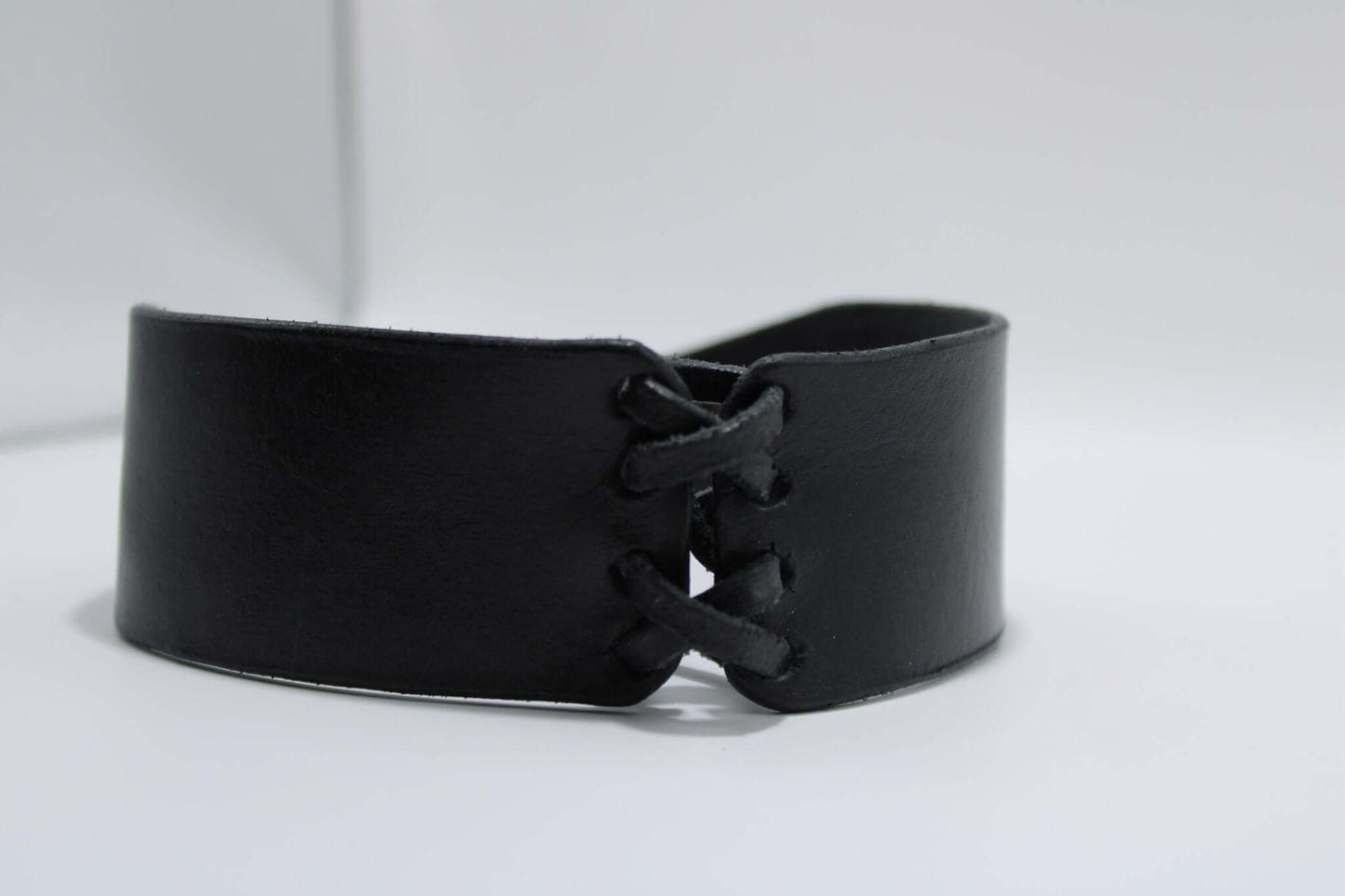 Leather Choker Collar for BDSM Roleplay and Fetish Wear-3